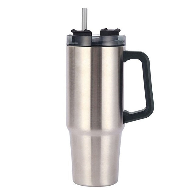 Insulated Tumbler Straw With Handle**