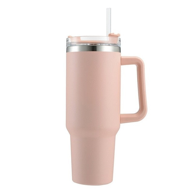 Insulated Tumbler Straw With Handle**