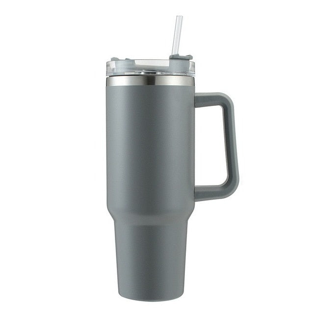 Insulated Tumbler Straw With Handle**