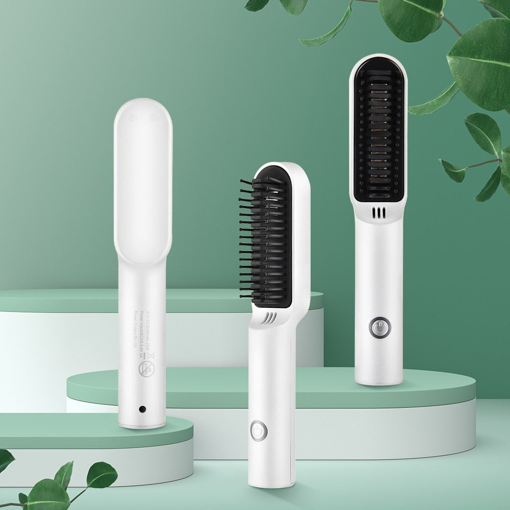 The RadiantLock Wireless Heating Hair Styling Comb