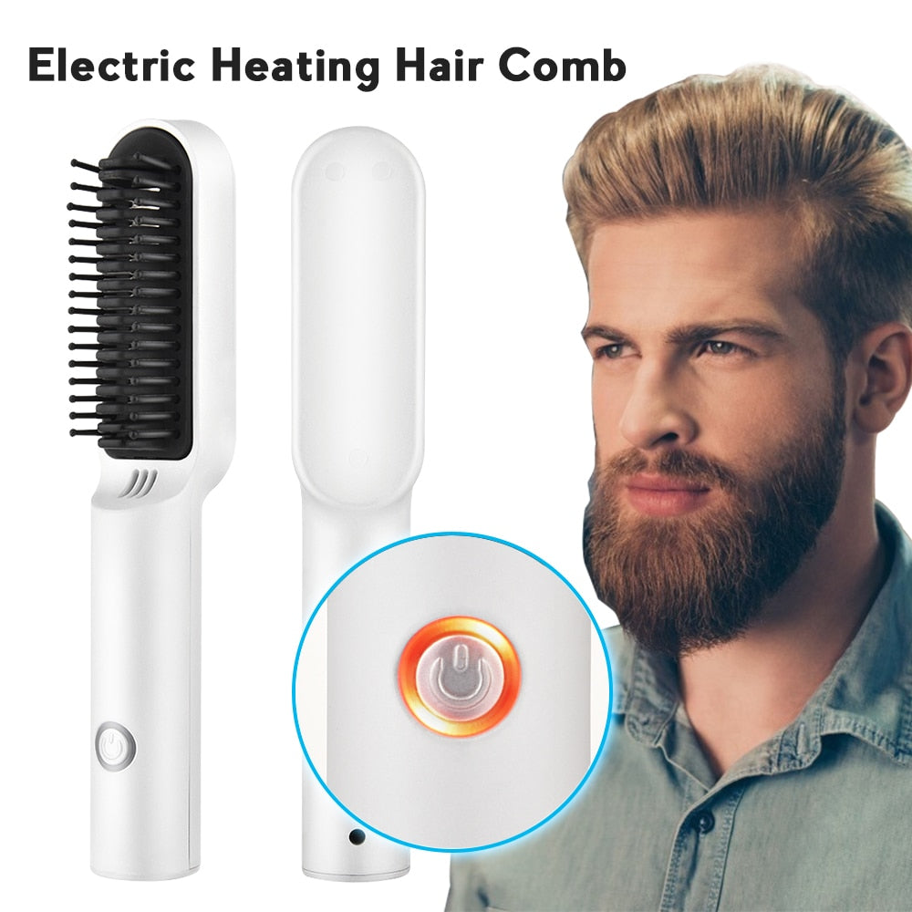 The RadiantLock Wireless Heating Hair Styling Comb