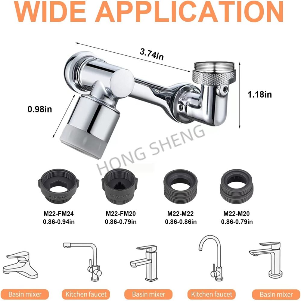 AquaGlide Rotation Faucet Extender