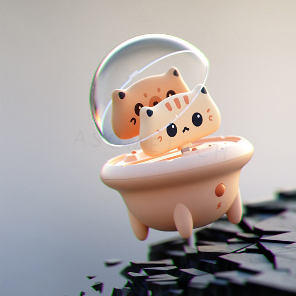 Whimsical Feline EnergiPal: Cute Cat Portable Mini Power Bank