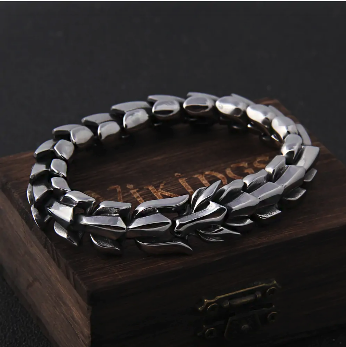 Viking Ouroboros Vintage Punk Bracelet