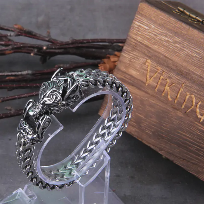 Viking Ouroboros Vintage Punk Bracelet