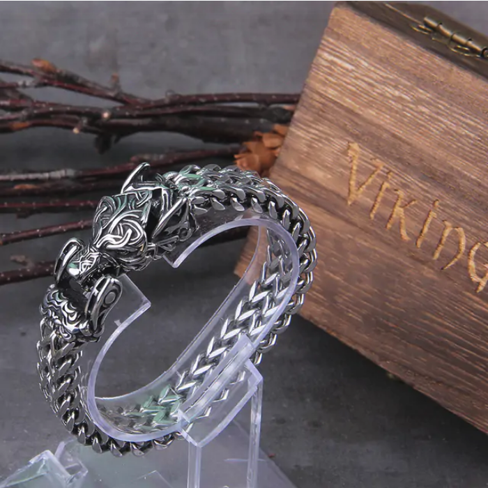 Viking Ouroboros Vintage Punk Bracelet